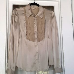 Nanette Lepore Silk Tuxedo Shirt